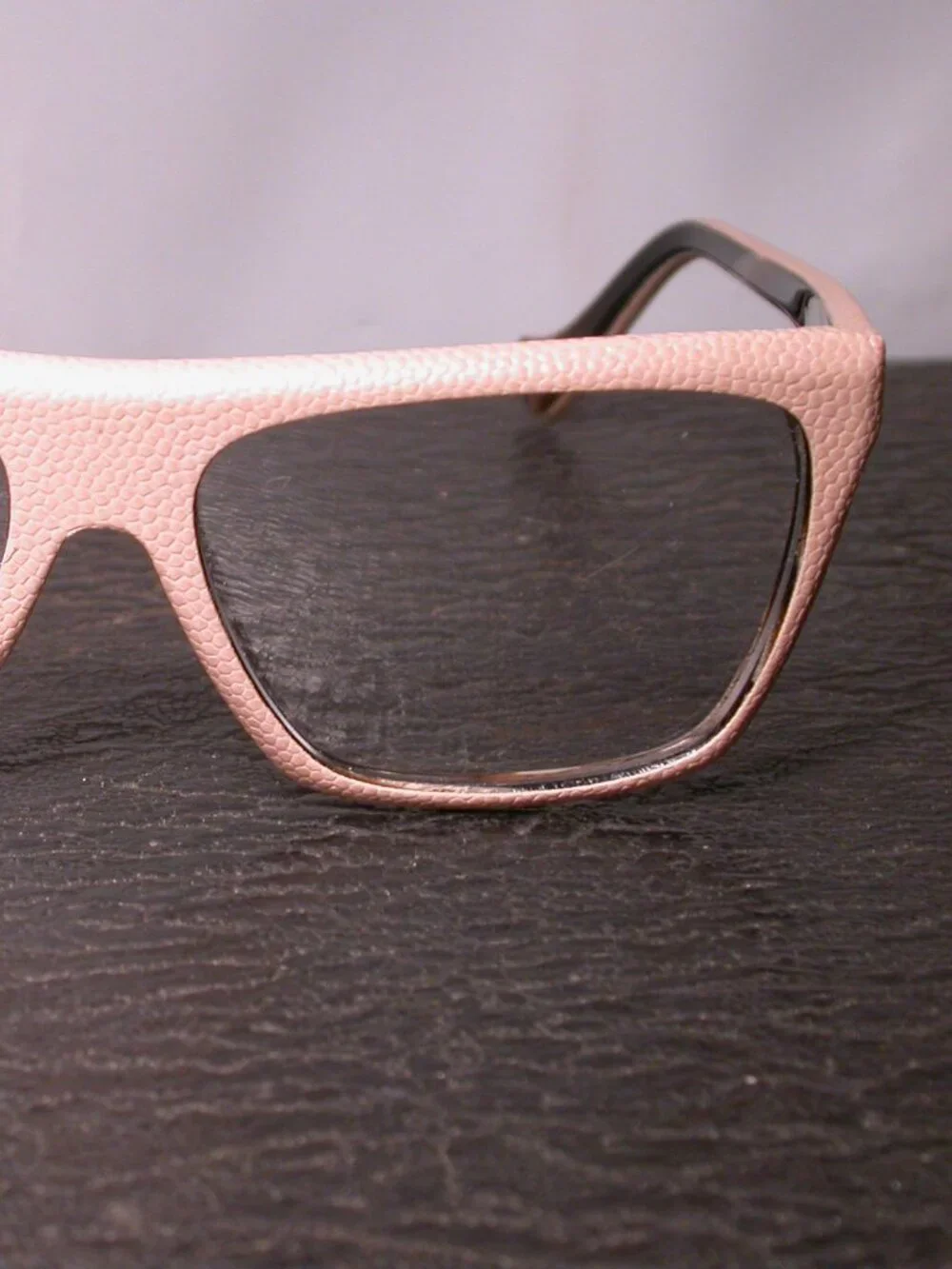 Balenciaga Designer Tan Leather Eyeglasses Frames  Made in Italy